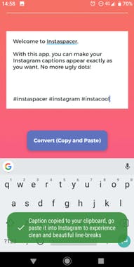 Instaspacer