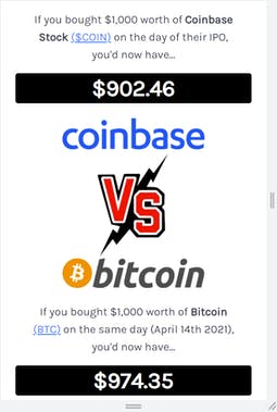 Coinbase VS Bitcoin