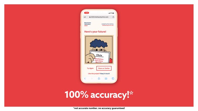 2020 Resolution Calculator