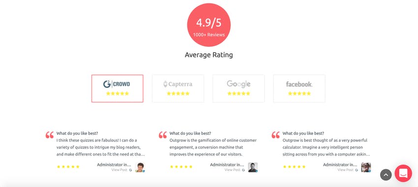 Outgrow Contests & Giveaways