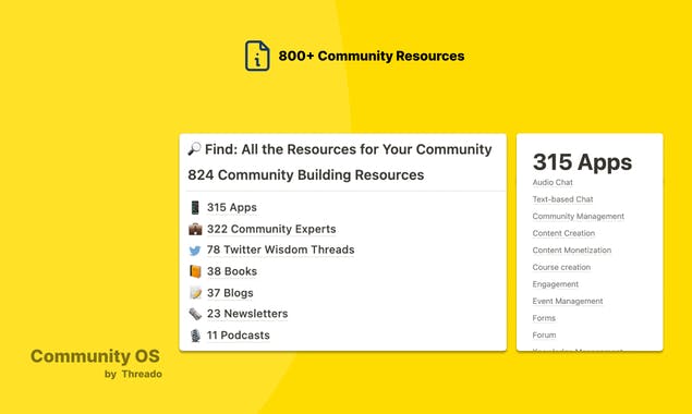 Community OS by Threado
