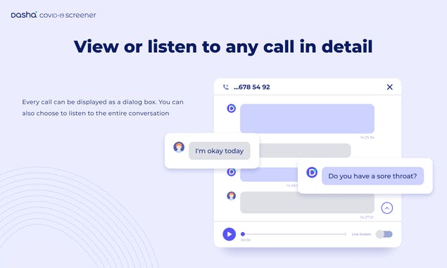 Dasha COVID-19 Screener