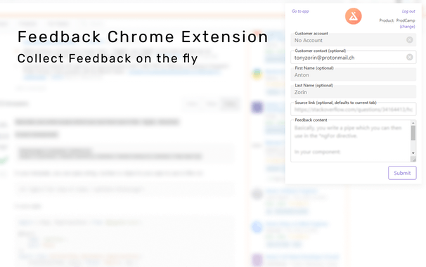 ProdCamp Feedback Widget