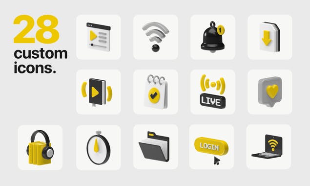 Studyum 3D icons