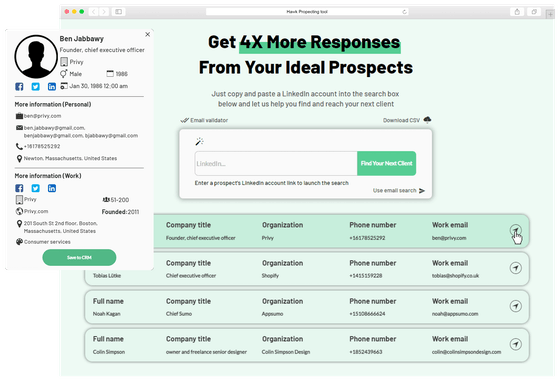Hawk Sales Prospecting Software