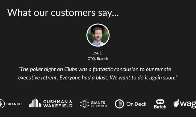 Clubs Poker - For Companies