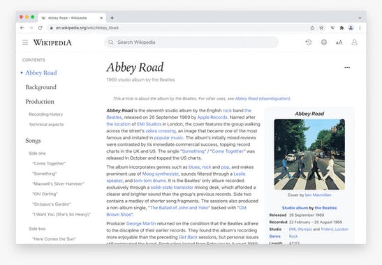 Modern for Wikipedia