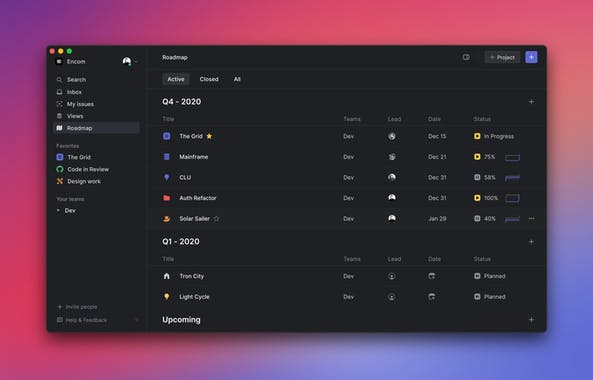 Linear Release Roadmaps