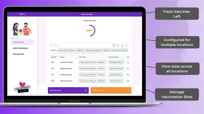 Vaccine Administration App