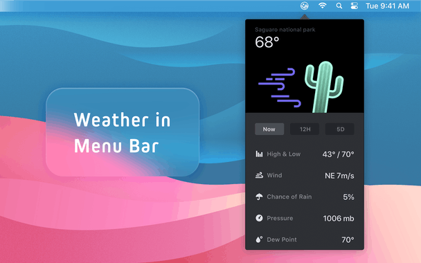 Weather mini for Mac