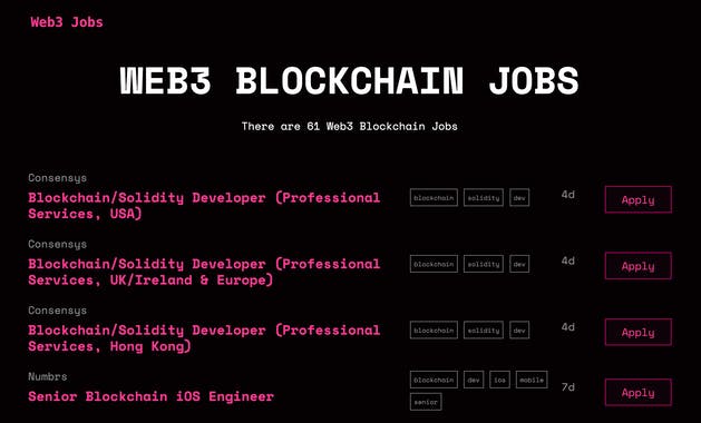 Web3 Jobs