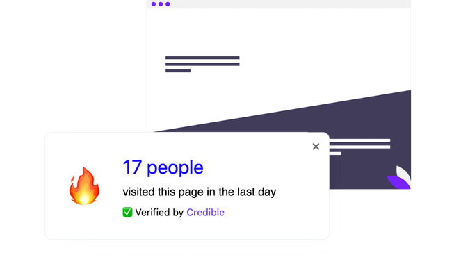 Credible: Reviews & Social Proofs