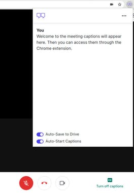 CaptionSaver Pro for Google Meet