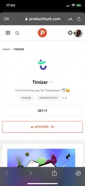 Product Hunt badge for iOS (Unofficial)