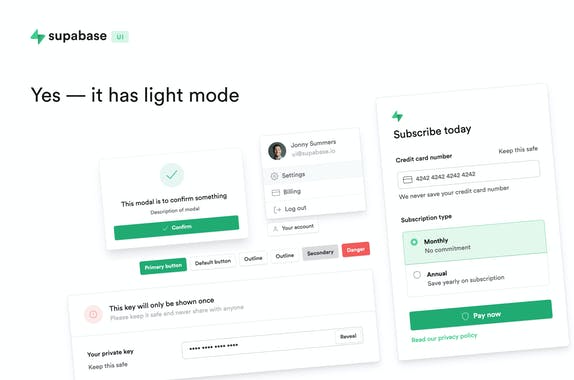 Supabase UI
