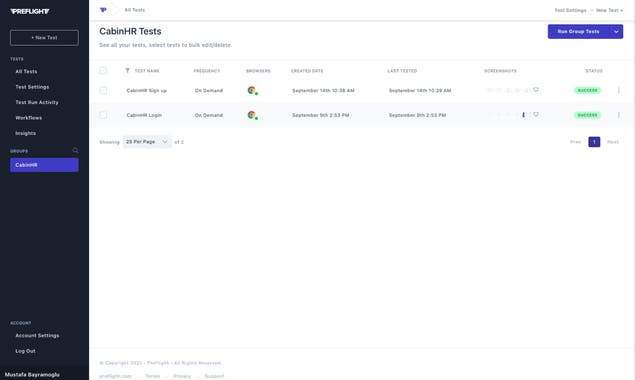 Preflight for Bubble