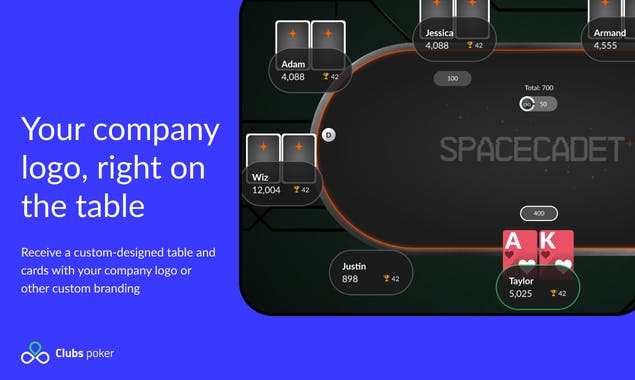 Clubs Poker - For Companies