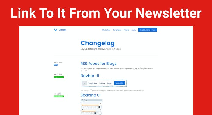 Changelog by Versoly