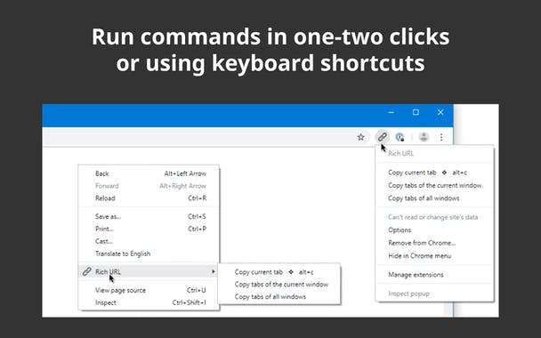 Rich URL Chrome extension