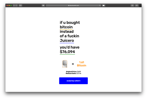 Bitcoin or Stupid Shit