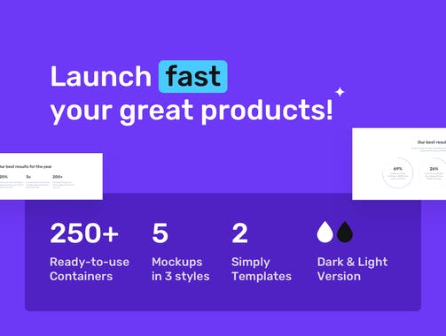 Containers Web Wireframe Kit