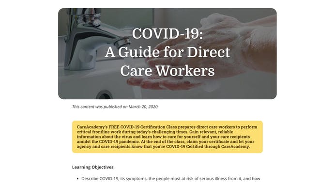 The Caregiver Guide to COVID-19