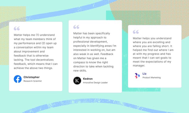 Team Feedback by Matter