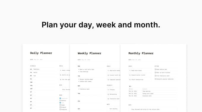 Notion Planners