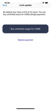 Food Additive Scanner