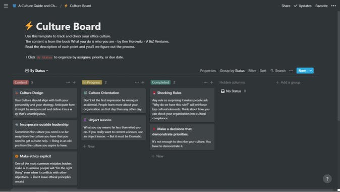 Company Culture Building Checklist