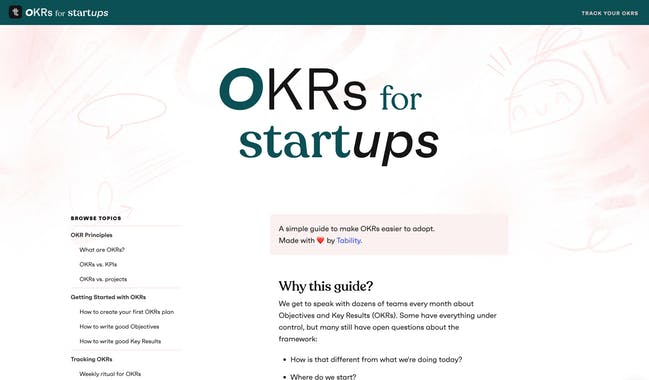 OKRs for Startups