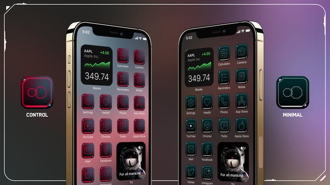 Cyberpunk Icons for iOS 14 & Android