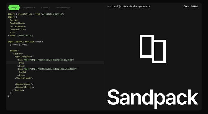 Sandpack by CodeSandbox