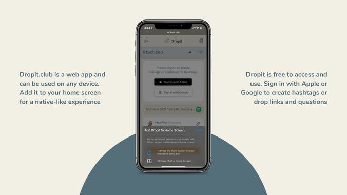 Dropit for Clubhouse