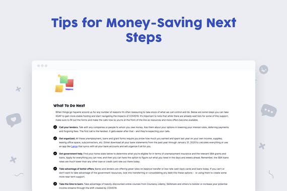 COVID19 Financial Resource