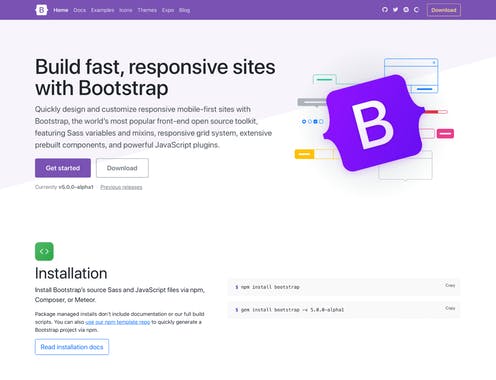 Bootstrap 5 Alpha