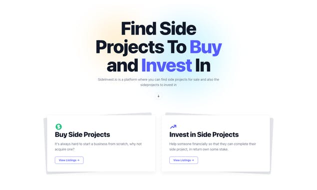 SideInvest.io