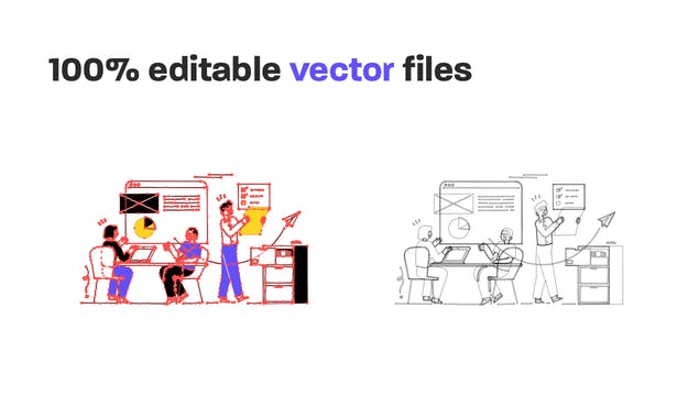 oi-oi hand-drawn illustrations