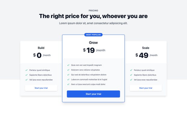 Pricing Page