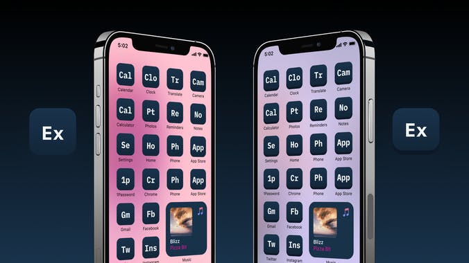 Periodic Table Style iOS 14 Icons