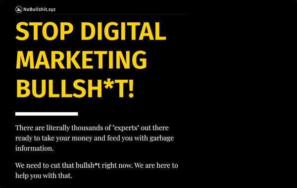 No-Bullshit Email Marketing Book