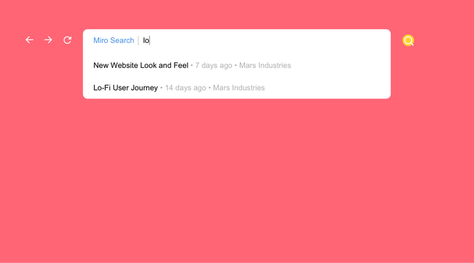 Miro Search Extension