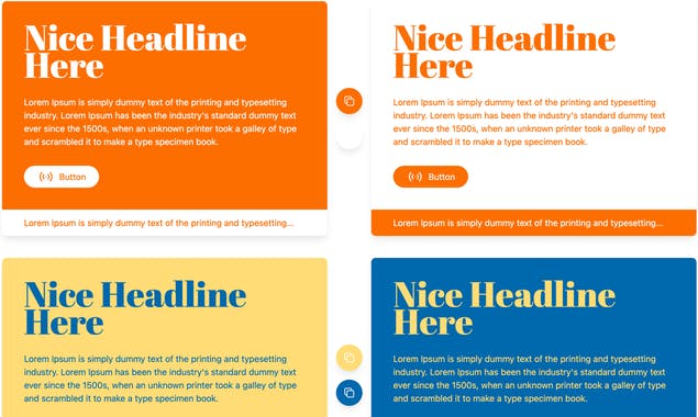 Two Color Combinations