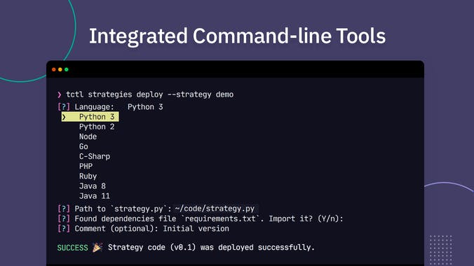 Tradologics Developer Preview