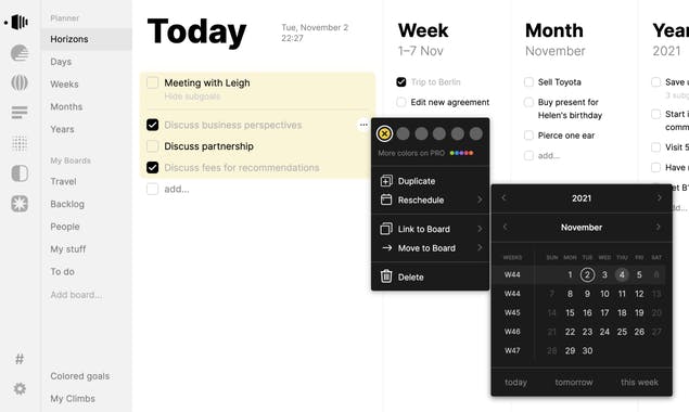 Goal Manager by Timestripe