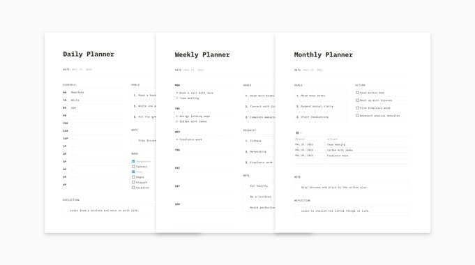 Notion Planners